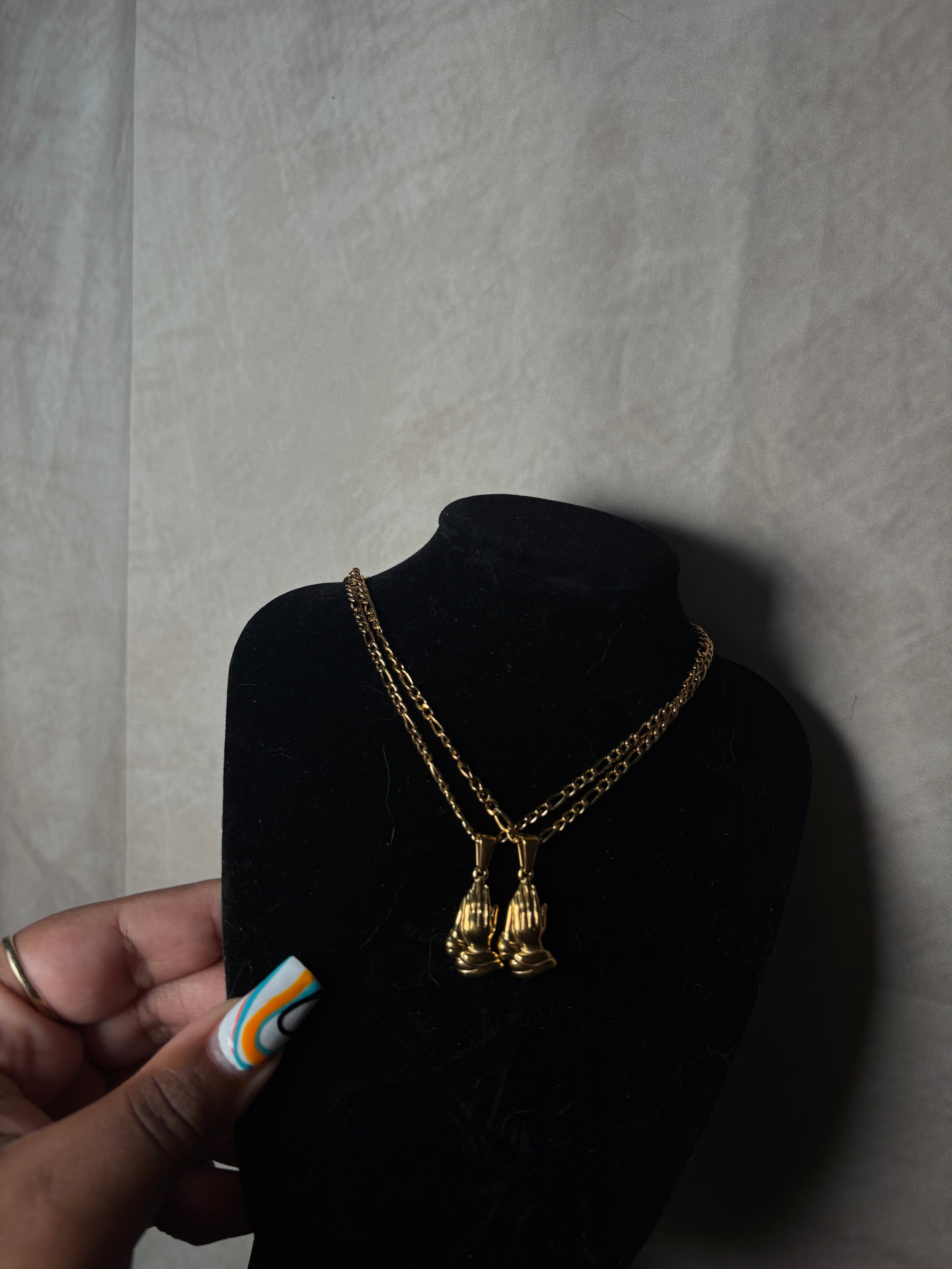 Prayer Hands Necklace